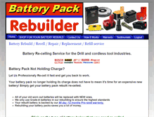 Tablet Screenshot of batterypackrebuilder.com